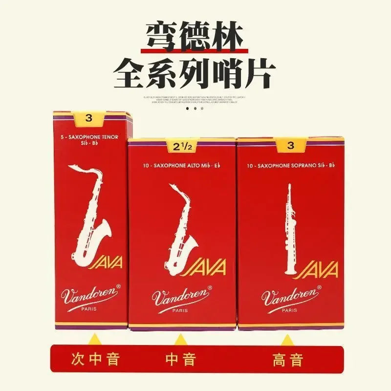 Original France Vandoren JAVA Tenor Sax Red Reeds Bb Tenor Saxophone Reeds 2.0 2.5 3.0 Alto Soprano