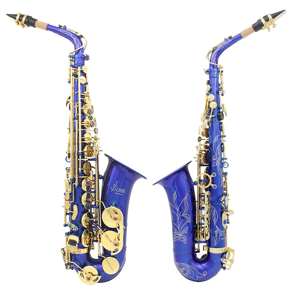 SLADE Eb Alto Saxophone E Flat Alto Sax Woodwind Instrument Saxofone with Case Strap Gloves Reeds Cleaning Brush Accessories