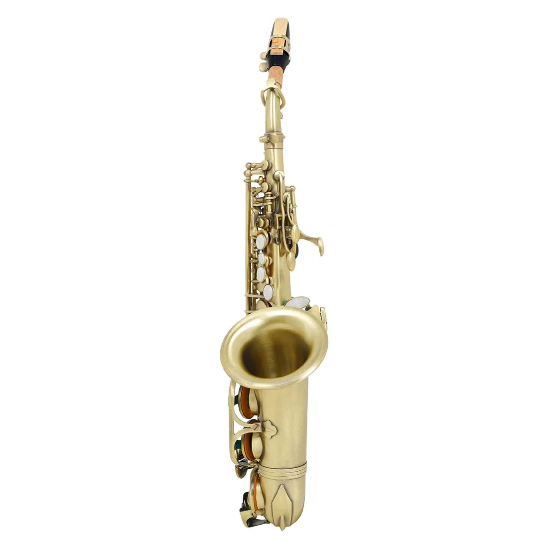 SLADE Golden Soprano Saxophone Professional Woodwind Instrument Bb B Flat Sax With Box&Mouthpiece Musical Instrument Accessories