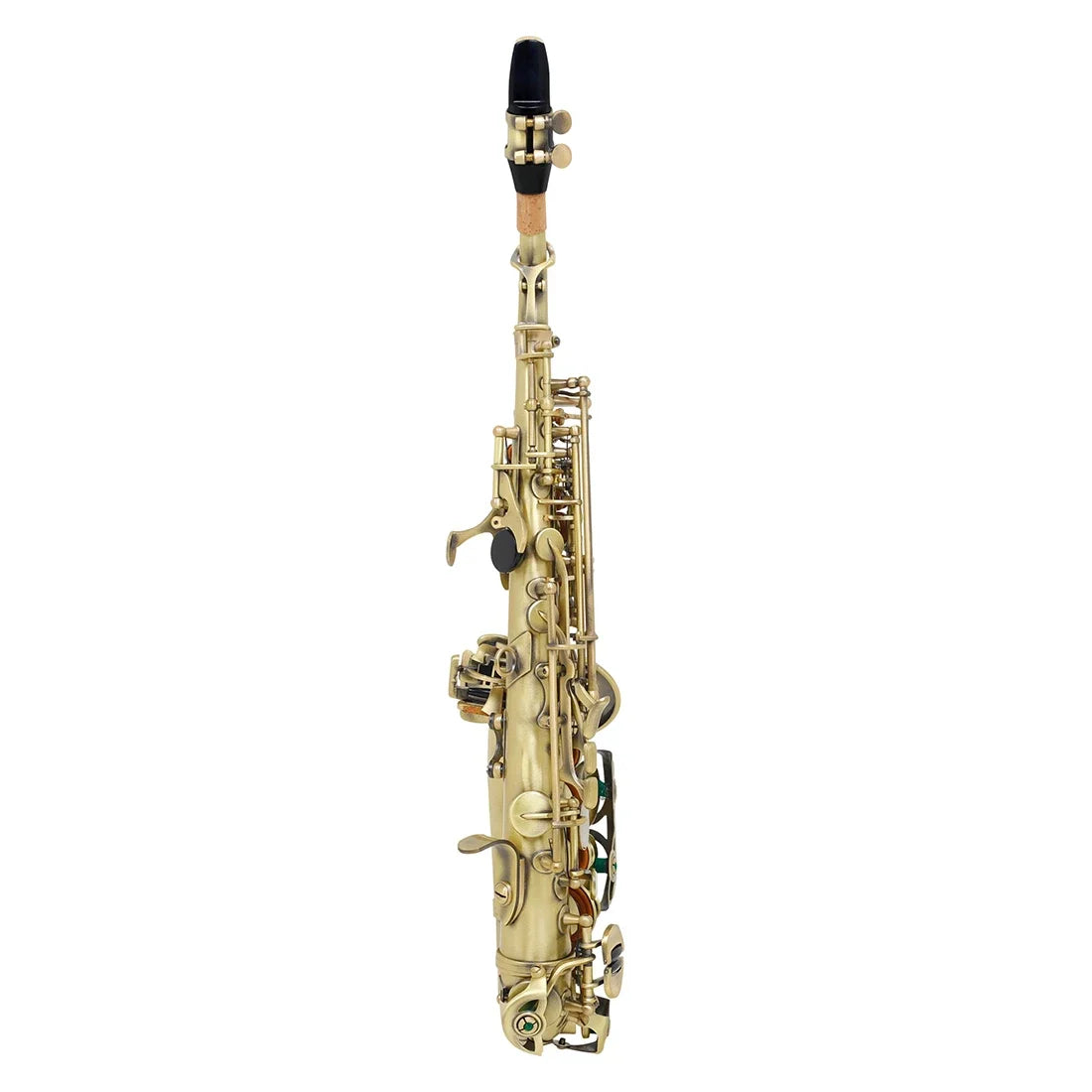 SLADE Golden Soprano Saxophone Professional Woodwind Instrument Bb B Flat Sax With Box&Mouthpiece Musical Instrument Accessories