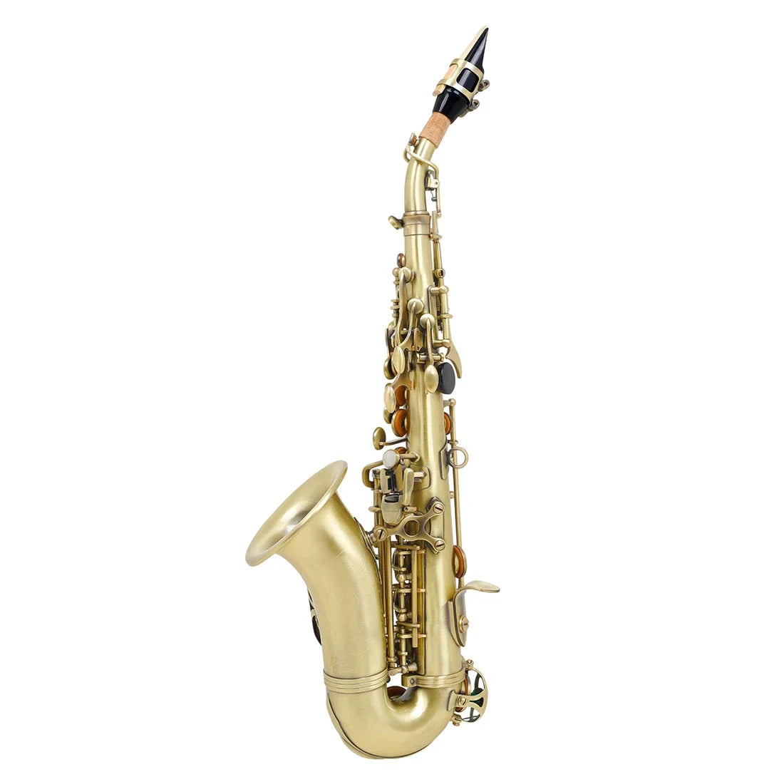 SLADE Golden Soprano Saxophone Professional Woodwind Instrument Bb B Flat Sax With Box&Mouthpiece Musical Instrument Accessories