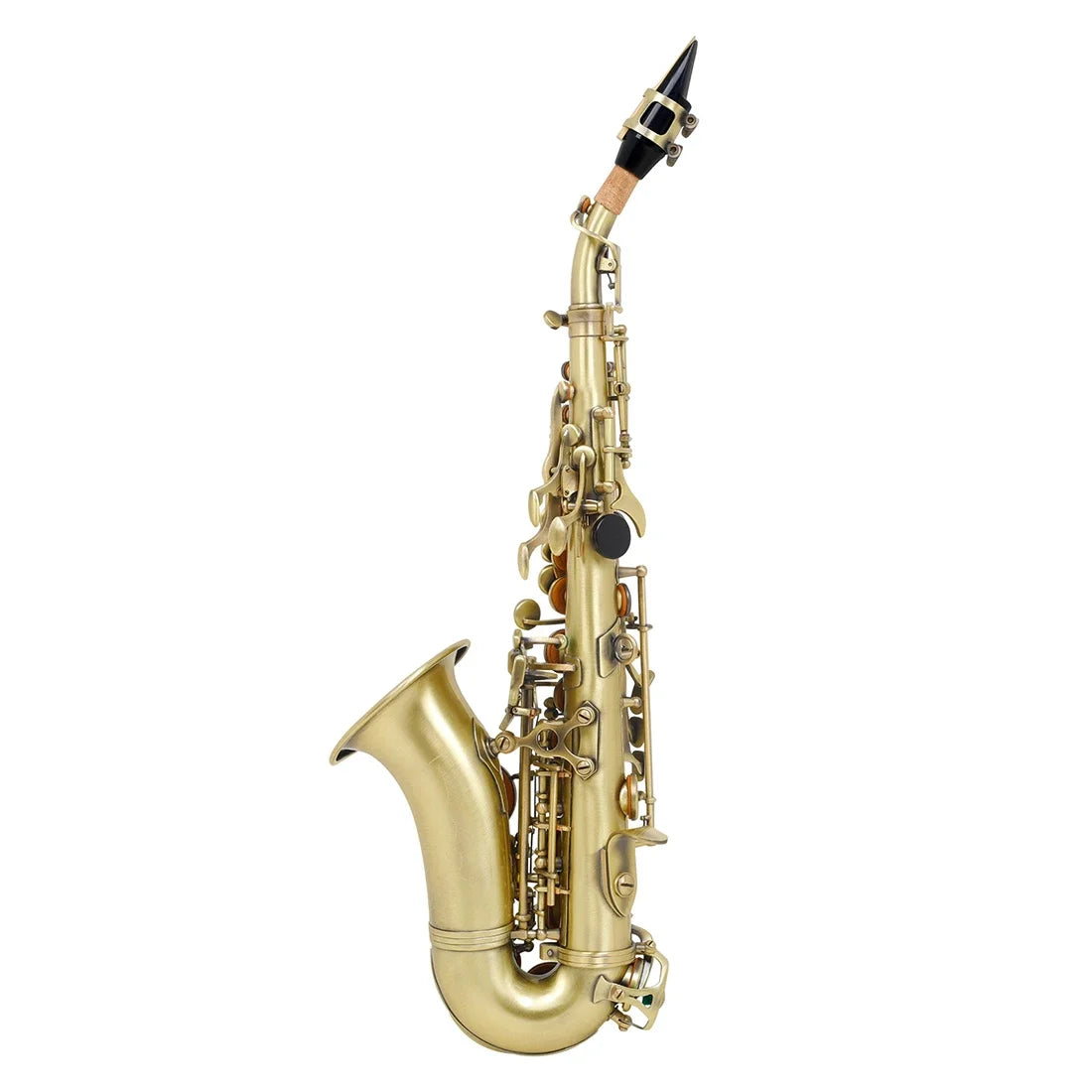 SLADE Golden Soprano Saxophone Professional Woodwind Instrument Bb B Flat Sax With Box&Mouthpiece Musical Instrument Accessories