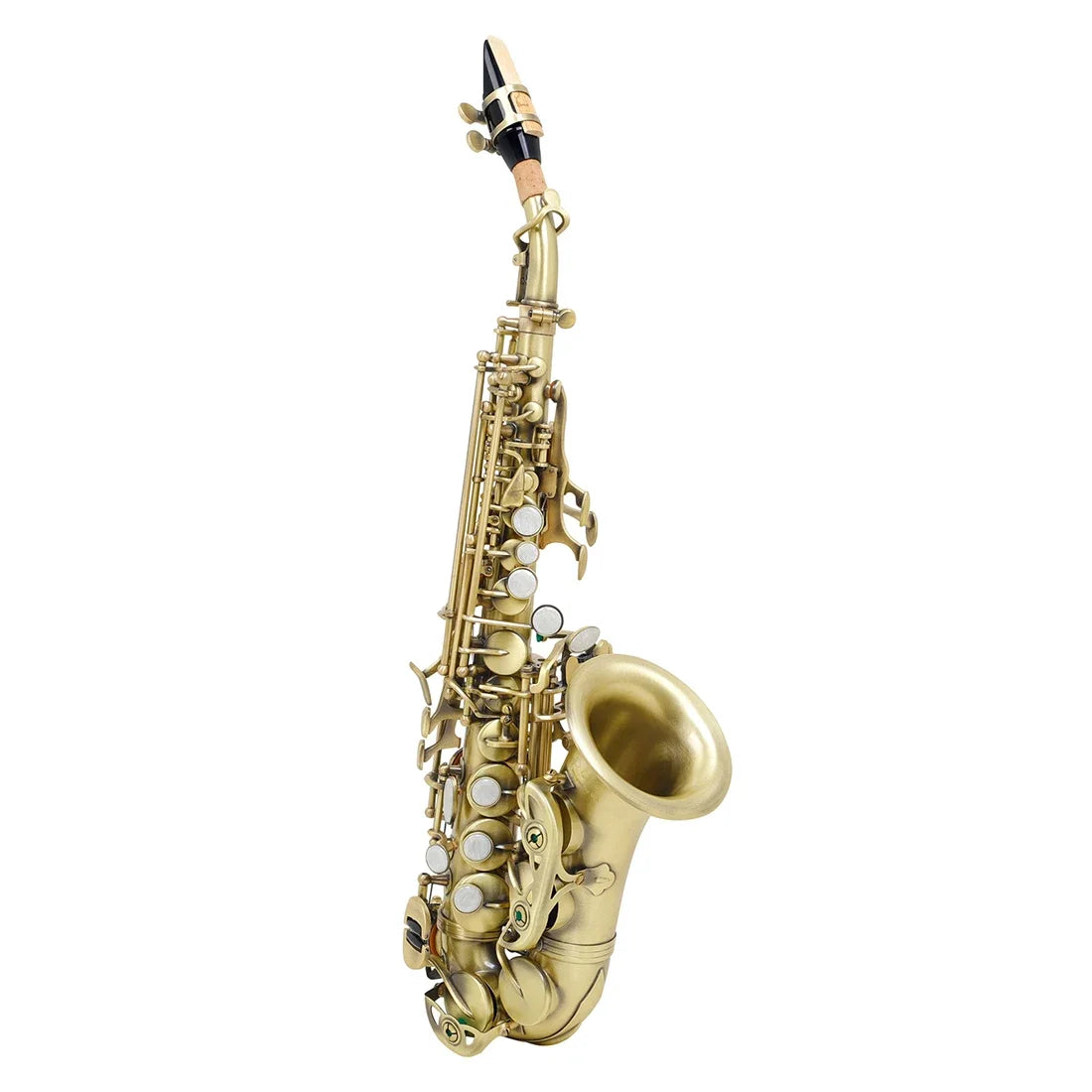 SLADE Golden Soprano Saxophone Professional Woodwind Instrument Bb B Flat Sax With Box&Mouthpiece Musical Instrument Accessories